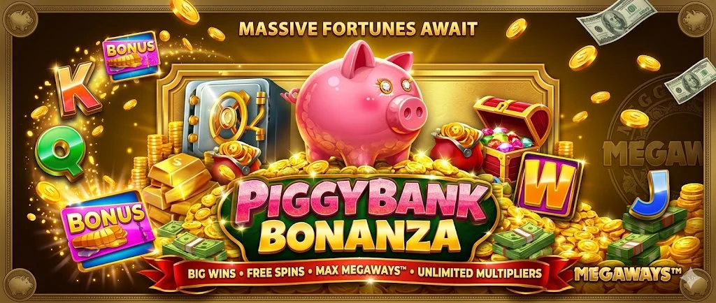Piggy Bonanza bonus features banner